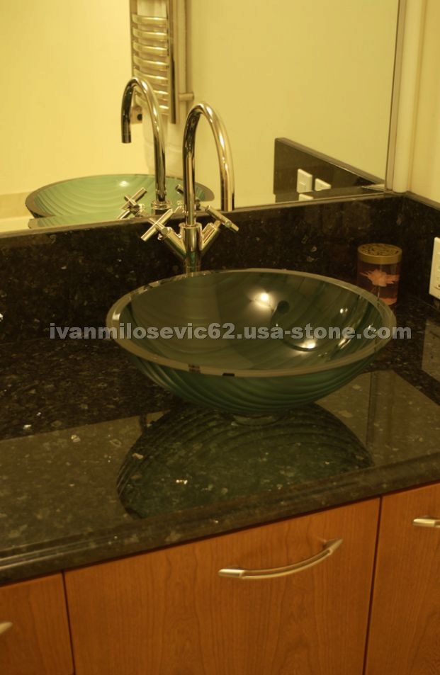 Emerald Pearl granite vanity top