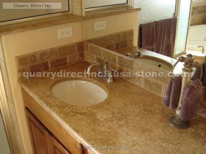 Travertine Habano - Bath Vanity