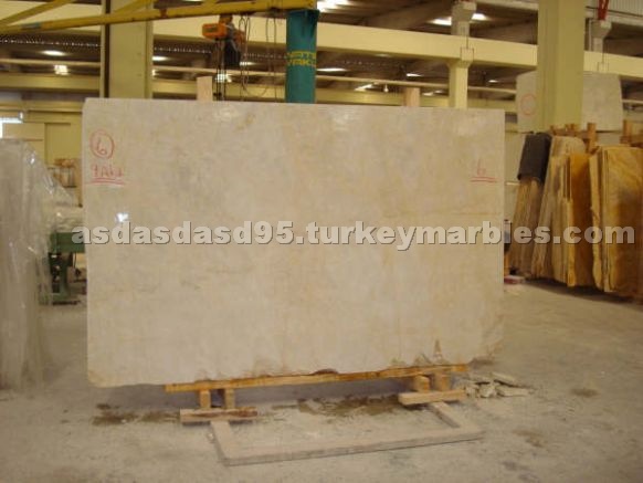 Apricot Flower White Marble Slabs