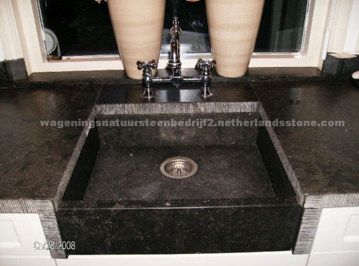 Belgian bluestone sink
