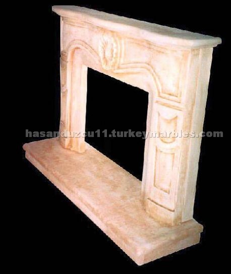 Antique limestone fireplaces