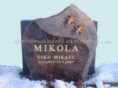 Red Granite Tombstone