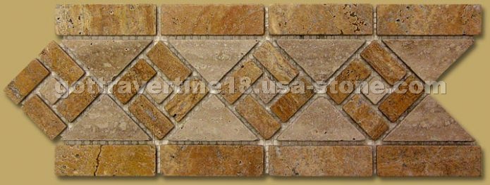 Gold Travertine, Classic Travertine Border