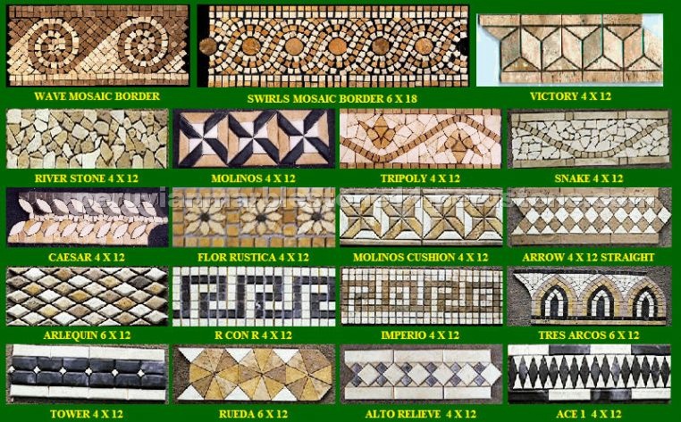 Peruvian Travertine Borders Peruvian Travertine Borders