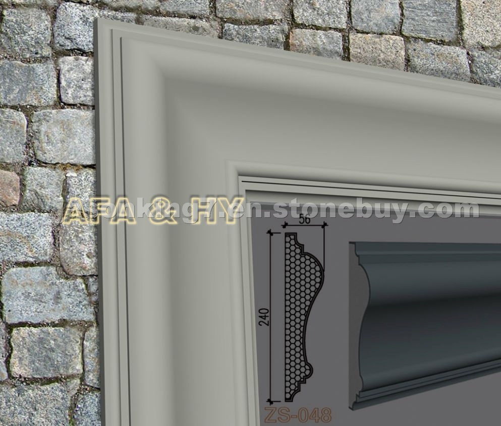 Exterior wall decorative molding