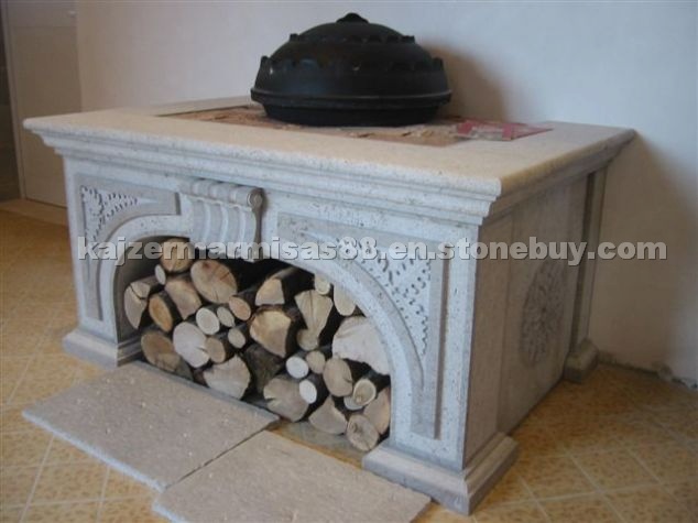 Hand Carved Fireplace