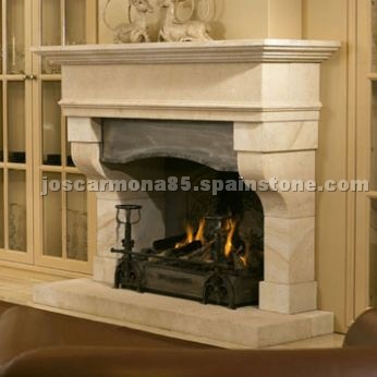 C-101 Fireplace Crema Cenia