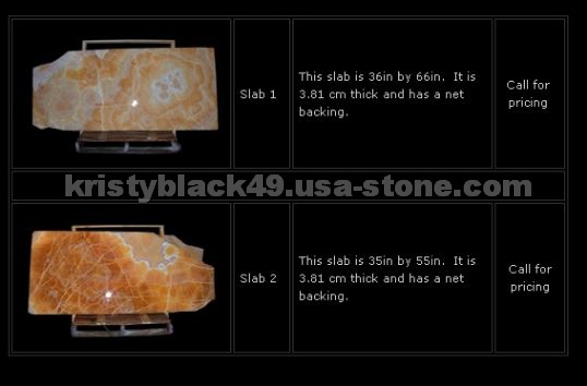 Amber Onyx Slabs