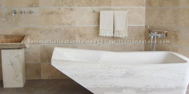 Silver Travertine Bath tub