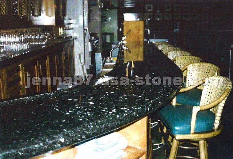 Blue Pearl Granite Bar Top