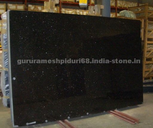Indian Black Granite polished Slabs