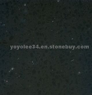 Black with mirror quartz stone ND3004