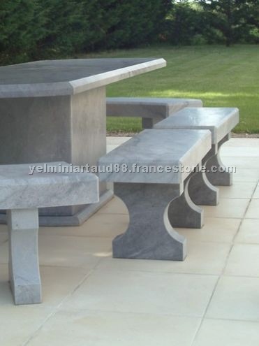 Bench in Bleu de Savoie (Blue Savoy)