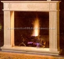 Fireplace- yellow sandstone