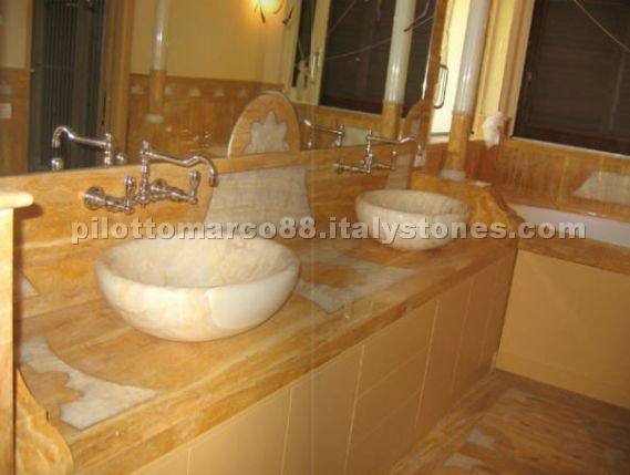 Yellow Onyx Vanity Top