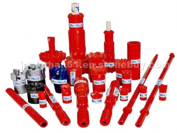 Rock tools, drill bits, drill rods, shank adapter