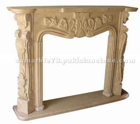 Verona beige marble fireplaces
