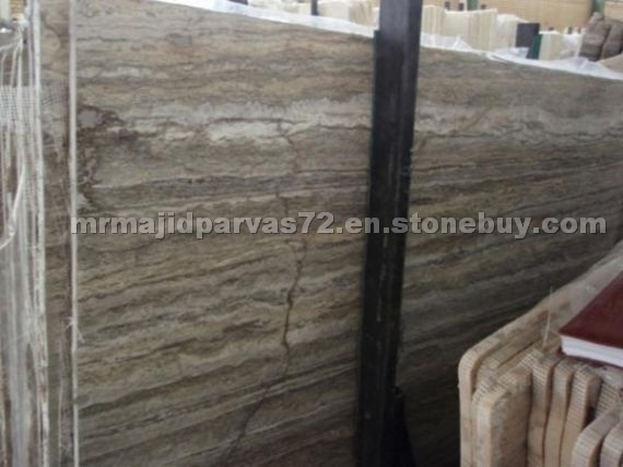 Silver Travertine Slabs