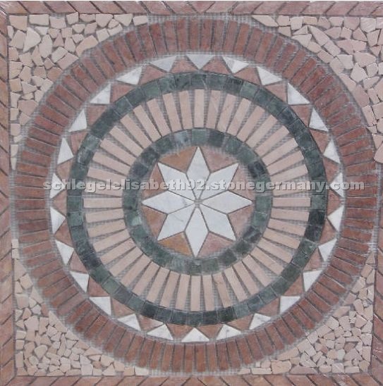 Rosette - Travertine Medallion