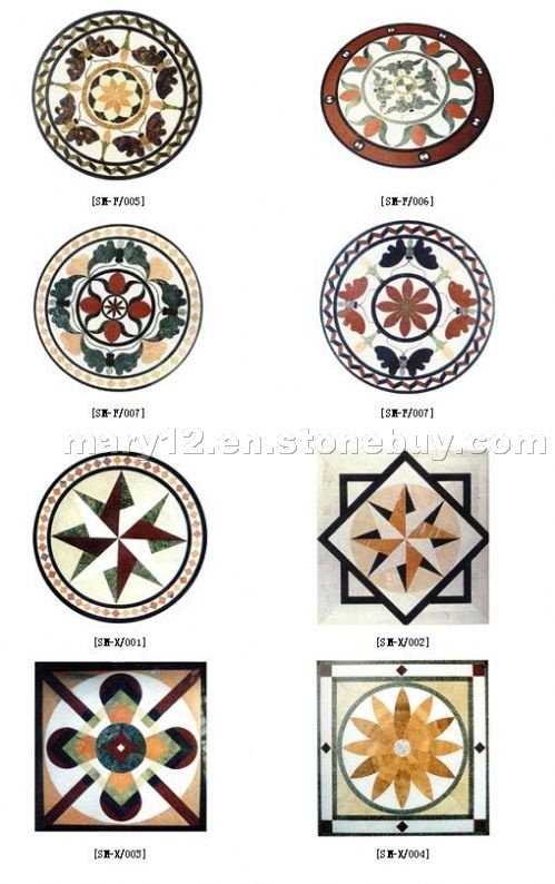 Waterjet Pattern Stone Medallions