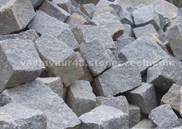 Granite paving blocks, cube stones