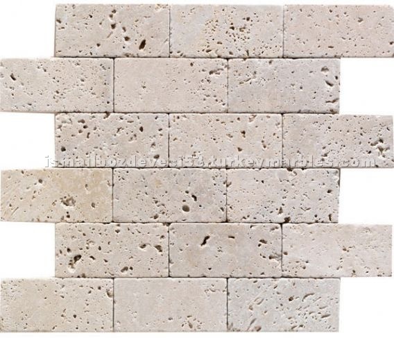Brick Pattern Ivory Travertine Mosaic