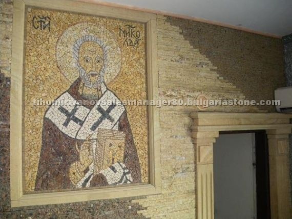 Travertine Mosaic, Art works