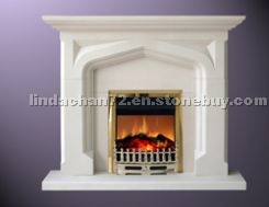 cast stone fireplace