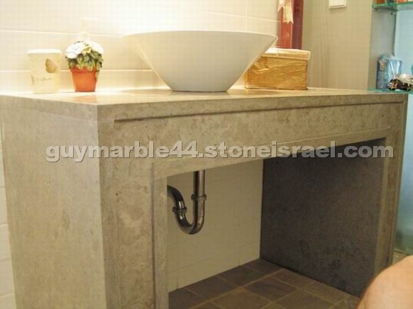 Jerusalem stone vanity top