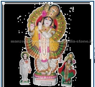 White Statue Of Lord Krishna
