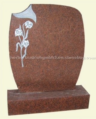 Red Granite Tombstone