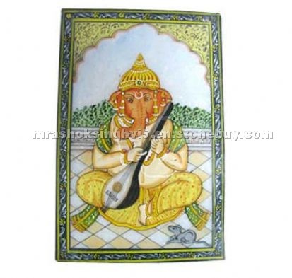 God Idol - Marble Painting Art Work