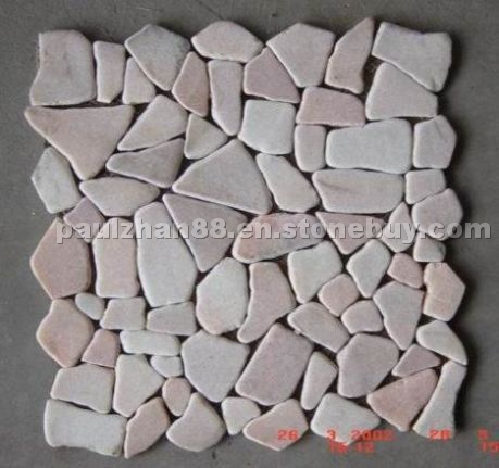 Pink marble mosaics