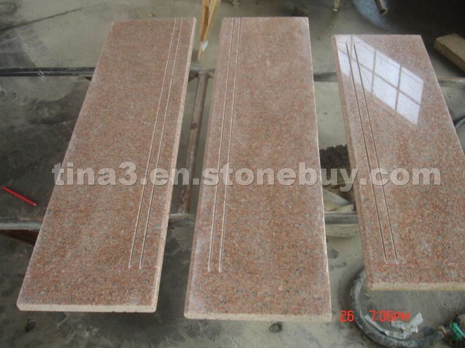 Red Granite stair step