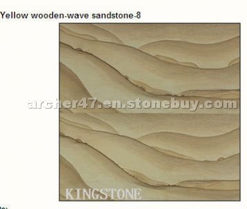 Yellow wooden-wave sandstone-8