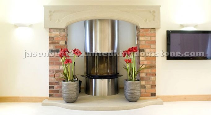 Natural stone fire surrounds