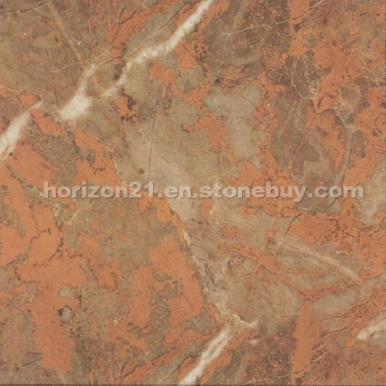 Sunset Glow Red Marble