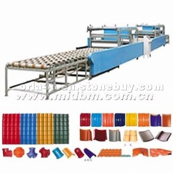 Roof tile forming machine
