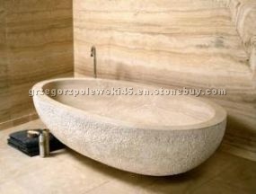 Travertine Bathtub