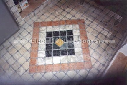 Antiqueted Travertine Pavement