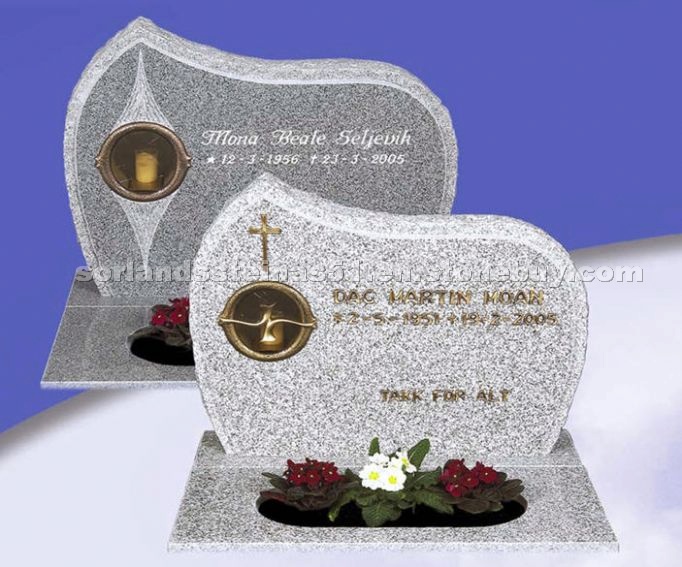 Kuru Grey Granite tombstone