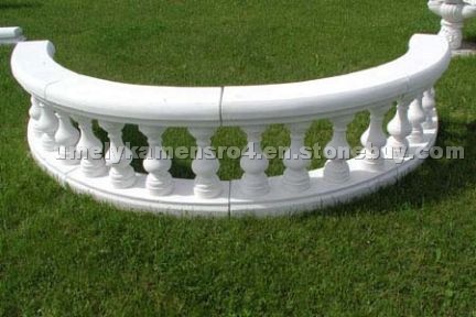 Balustrade - white marble