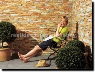 Rust Slate Ledge Stone, Cultured Stone