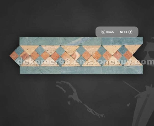 Antique Border, Tumbled Marble and Travertine
