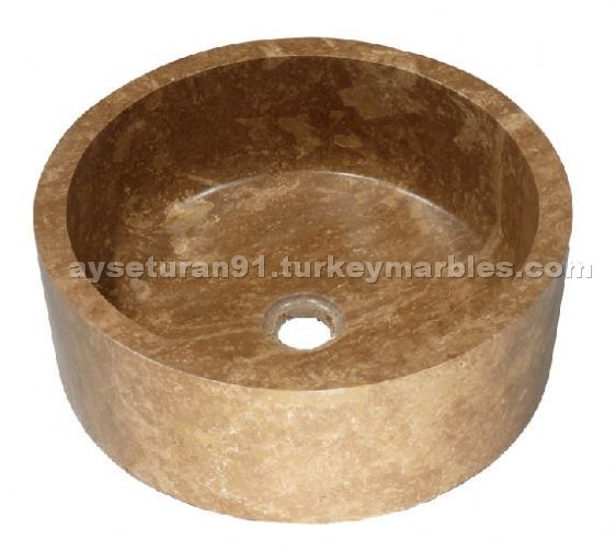 Travertine sink