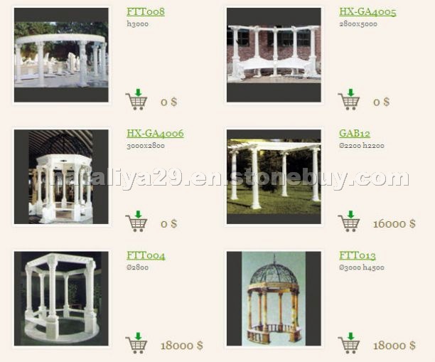 Pavilions marble and granite