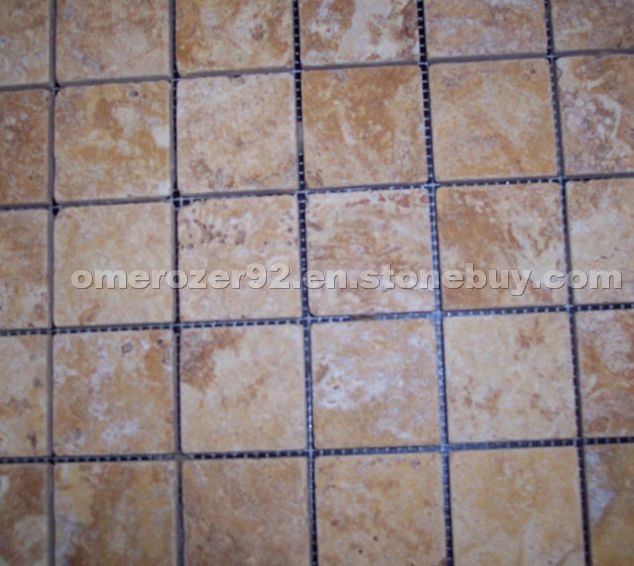 Mesh mounted mosaic tile