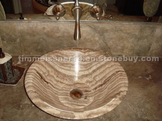 Travertine Wash Basin
