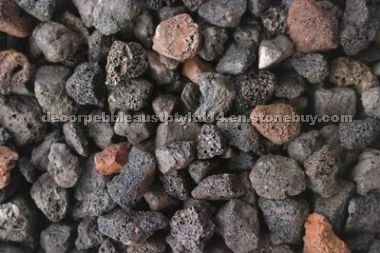 Black Scoria Pebble Stone