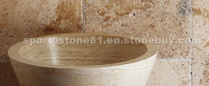 Travertine Wash Basin